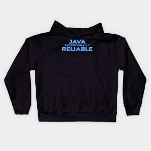 Java Exceptionally Reliable Programming Kids Hoodie